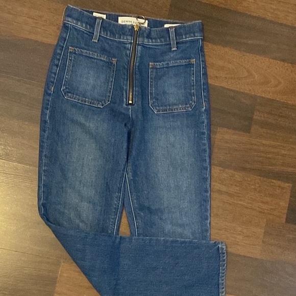 Denim Forum Organic Cotton Blend The Just Peachy Straight Leg  Jeans Siz… - Picture 10 of 13